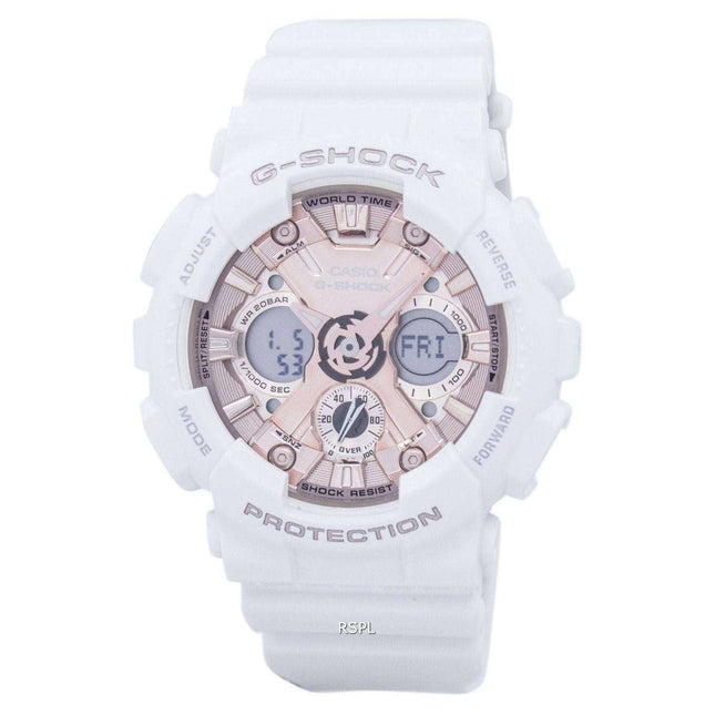 Casio G-Shock Shock Resistant World Time Analog Digital GMA-S120MF-7A2 Men's Watch
