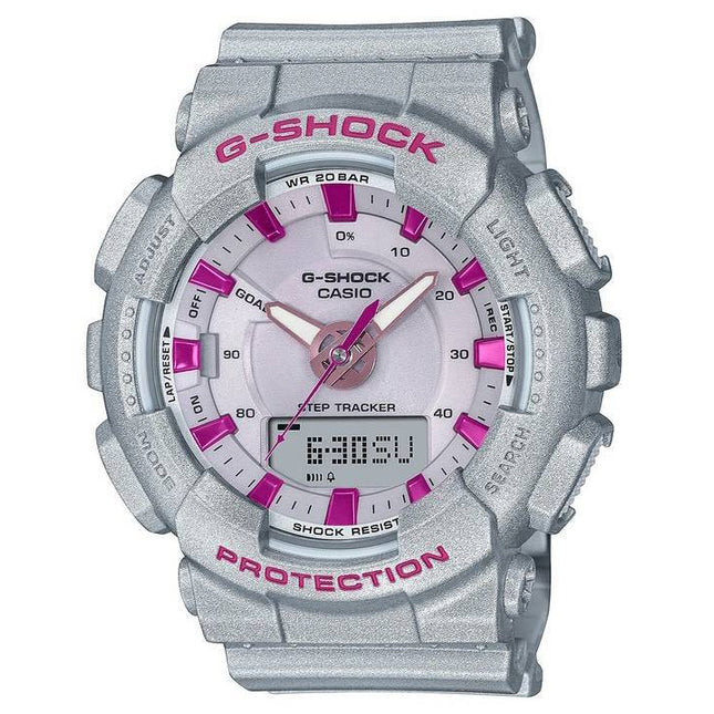 Casio G-Shock Analog Digital Grey Dial Quartz GMA-S130NP-8A GMAS130NP-8 200M Womens Watch