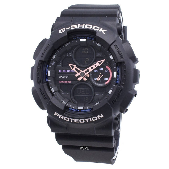 Casio G-Shock GMA-S140-1A GMAS140-1A World Time Quartz 200M Women's Watch