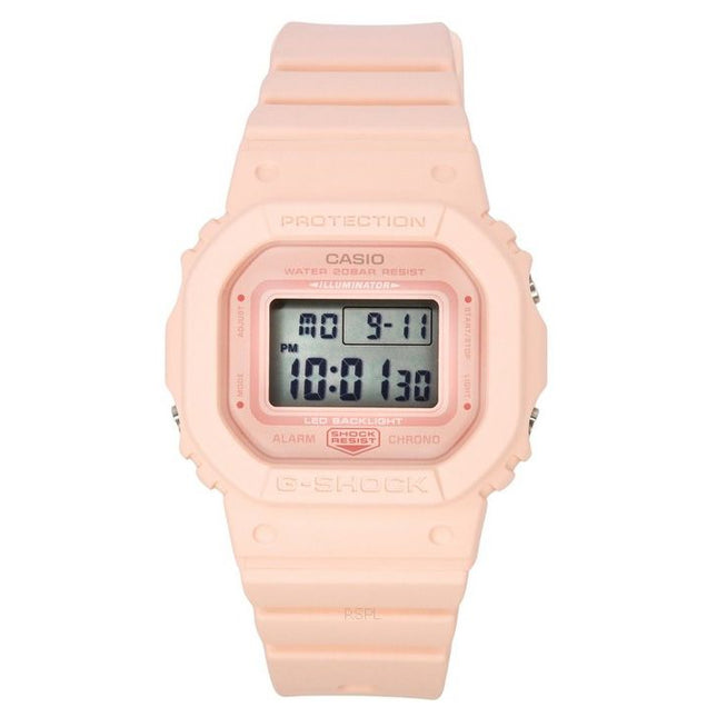 Casio G-Shock Digital Peach Resin Strap Quartz GMD-S5600BA-4 200M Women's Watch