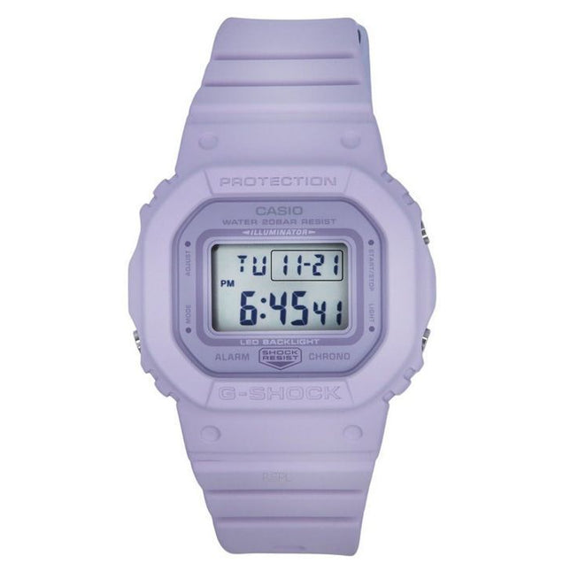 Casio G-Shock Digital Purple Resin Strap Purple Dial Quartz GMD-S5600BA-6 200M Women's Watch