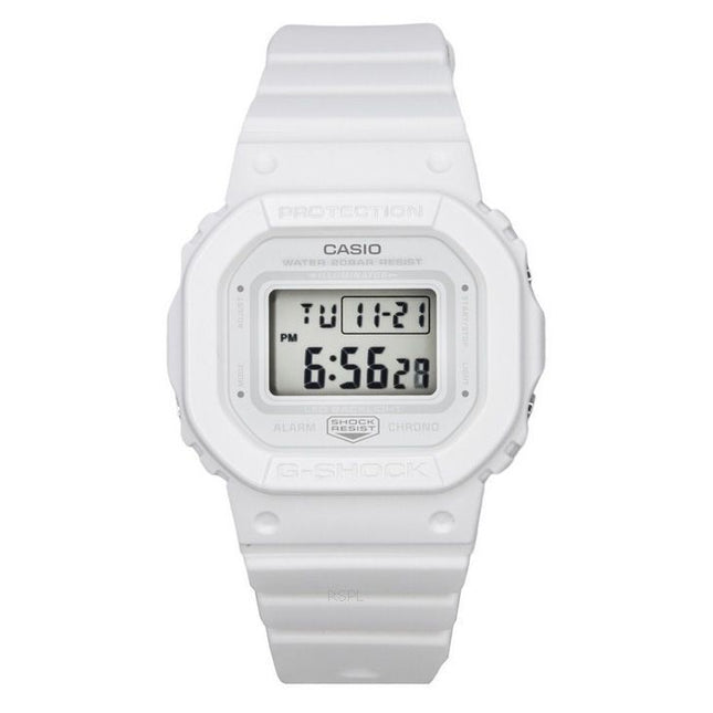 Casio G-Shock Digital White Resin Strap White Dial Quartz GMD-S5600BA-7 200M Women's Watch