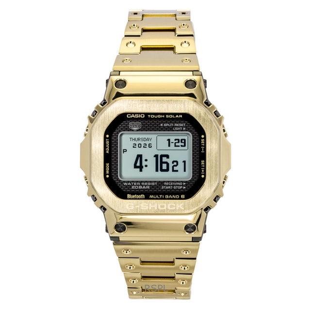 Casio G-Shock Digital Gold Tone Full Metal Smartphone Link Solar GMW-BZ5000GD-9 200M Men's Watch