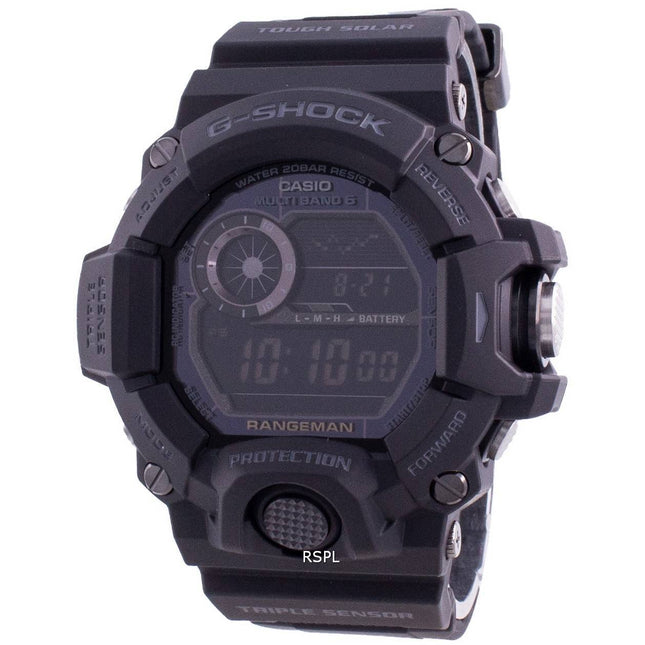 Casio G-Shock Rangeman Black Out Solar Powered GW-9400-1B GW9400-1B 200M Men's Watch