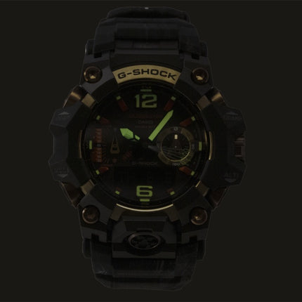 Casio G-Shock Mudmaster Magma Gold Analog Digital Bio-Based Resin Strap Black Dial Solar GWG-B1000MG-1A9 200M Men's Watch