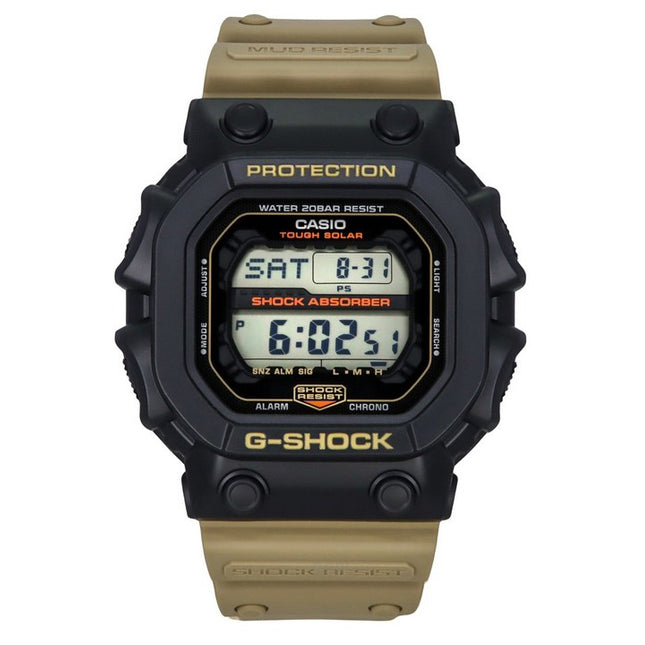 Casio G-Shock Digital Resin Strap Black Dial Tough Solar GX-56TU-1A5 200M Men's Watch