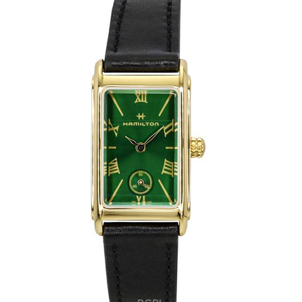 Hamilton American Classic Ardmore Leather Strap Green Dial Quartz H11261760 Unisex Watch