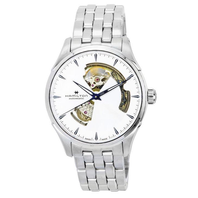 Hamilton Jazzmaster Stainless Steel Open Heart Silver Dial Automatic H32675150 Men's Watch