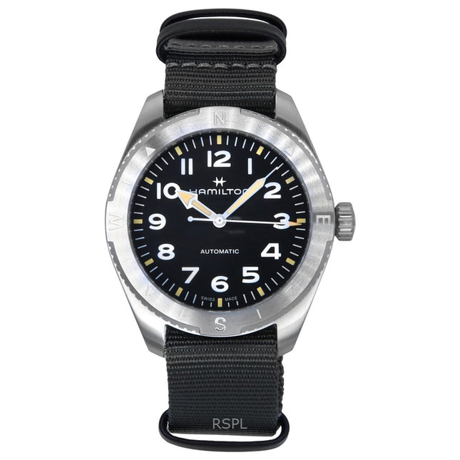 Hamilton Khaki Field Expedition Textile Strap Black Dial Automatic H70315930 100M Unisex Watch
