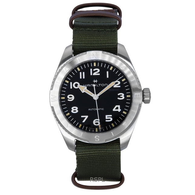 Hamilton Khaki Field Expedition Textile Strap Black Dial Automatic H70315931 100M Unisex Watch