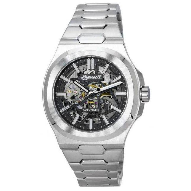 Ingersoll The Catalina Stainless Steel Skeleton Black Dial Automatic I12501 Men's Watch