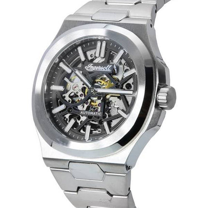 Ingersoll The Catalina Stainless Steel Skeleton Black Dial Automatic I12501 Men's Watch
