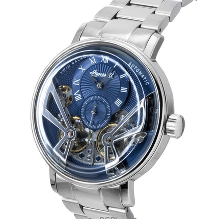 Ingersoll The Tennessee Stainless Steel Blue Skeleton Dial Automatic I13104 Men's Watch