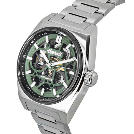Ingersoll Vert Stainless Steel Green Skeleton Dial Automatic I14304 Men's Watch