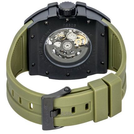 Ingersoll The Play Polyurethane Strap Green Skeleton Dial Automatic I15303 Men's Watch