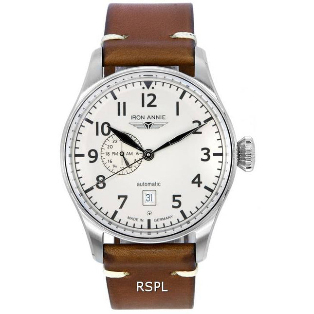 Iron Annie Flight Control Full Lume Beige Dial Automatic 51683 Men's Watch