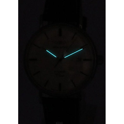 Iron Annie Classic Brown Leather Strap Beige Dial Automatic 59585 Mens Watch