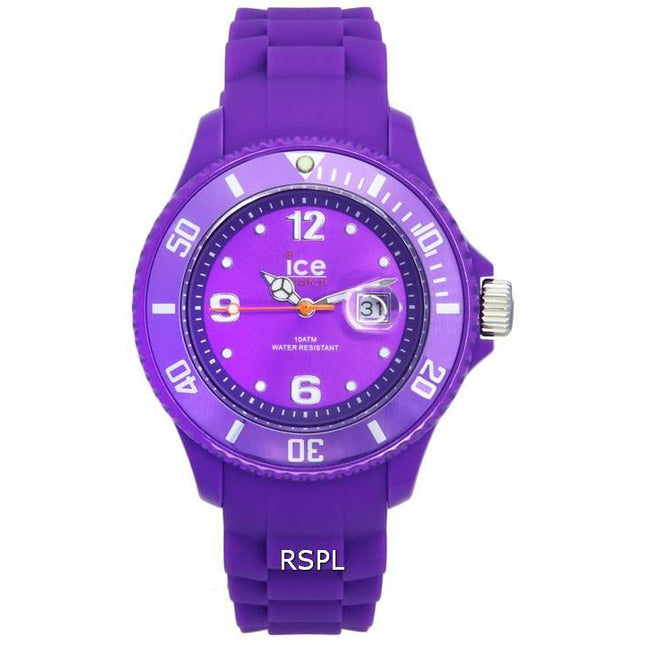 Ice Forever Silicon Strap Purple Dial Quartz 005104 100M Women's Watch