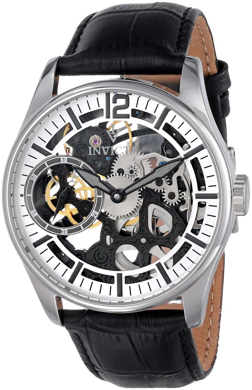 Invicta Vintage Mechanical Skeleton Silver Dial INV12403/12403 Mens Wa