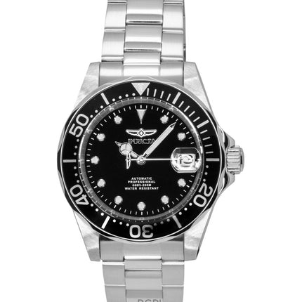 Invicta Pro Diver Stainless Steel Black Dial Automatic Diver's 17039 200M Men's Watch