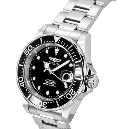Invicta Pro Diver Stainless Steel Black Dial Automatic Diver's 17039 200M Men's Watch