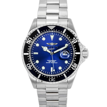 Invicta Pro Diver Stainless Steel Blue Dial Quartz Diver's 22054 200M Men's Watch