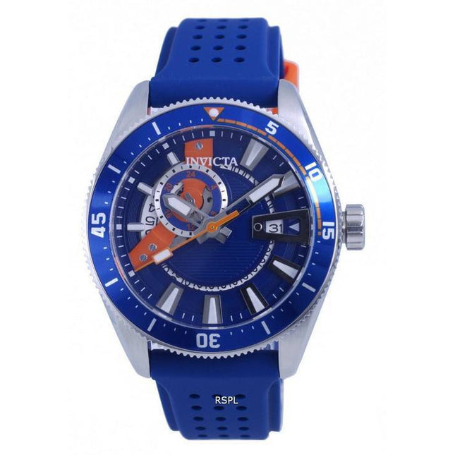 Invicta Pro Diver Silicon Blue Dial Automatic INV33511 100M Mens Watch