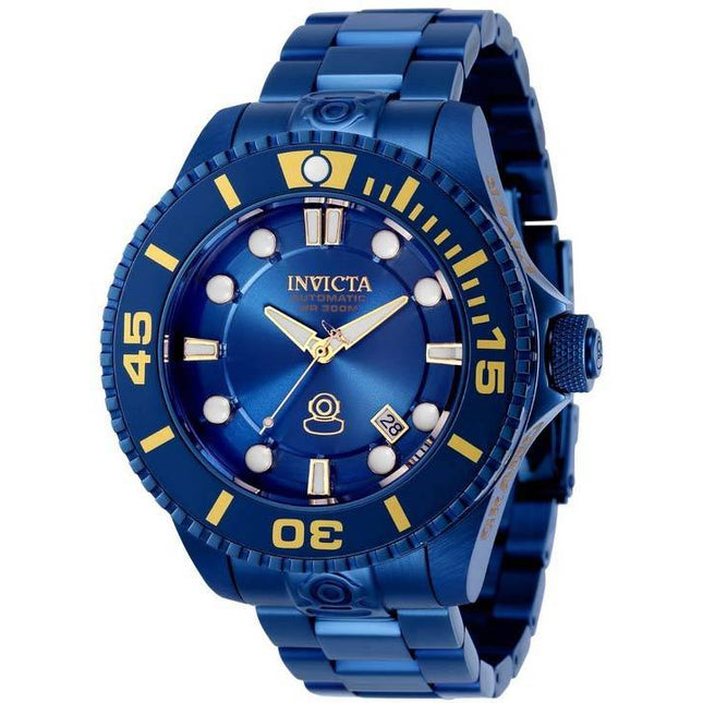 Invicta Pro Diver Stainless Steel Blue Dial Automatic Diver's 34179 300M Men's Watch