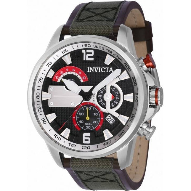 Invicta Aviator Chronograph Black Dial Quartz 41685 100M Men's Watch