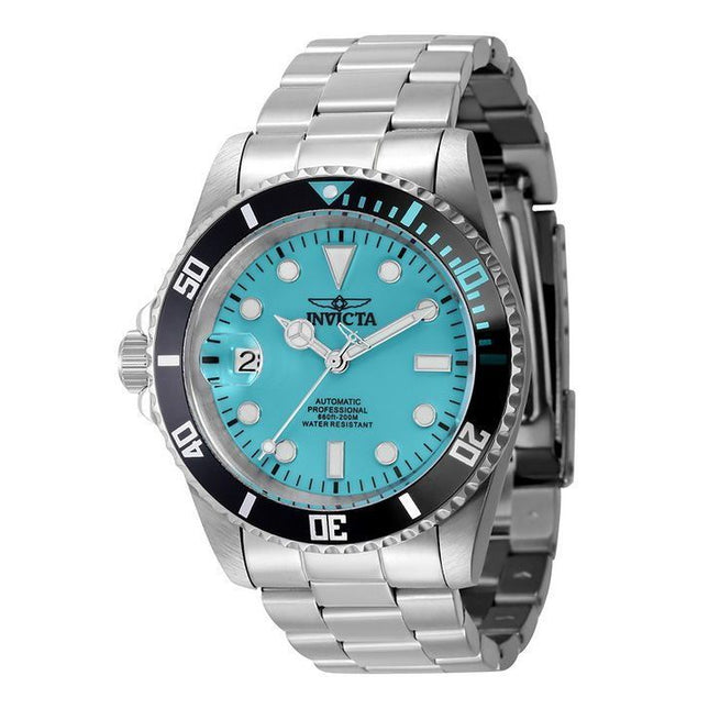 Invicta Pro Diver Lefty Stainless Steel Turquoise Dial Automatic Diver's 44045 200M Men's Watch