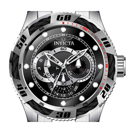 Invicta Speedway GMT Stainless Steel Black Dial Quartz 45755 Men's Watch