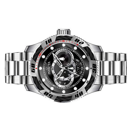 Invicta Speedway GMT Stainless Steel Black Dial Quartz 45755 Men's Watch