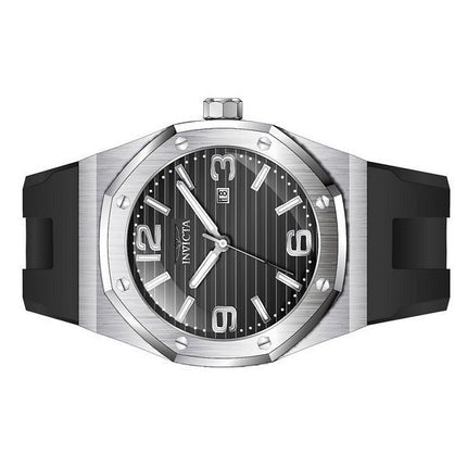 Invicta Huracan Silicone Strap Black Dial Quartz 45772 100M Men's Watch