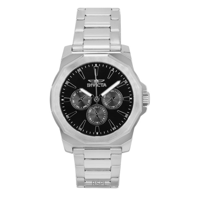 Invicta Speedway Stainless Steel Black Dial Quartz 46842 Men's Watch