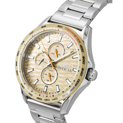Invicta Racing GMT Stainless Steel Sand Dial Quartz 47552 Men's Watch