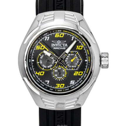 Invicta Racing Silicone Strap Black Dial Quartz 47724 Men's Watch
