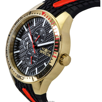 Invicta Racing Silicone Strap Black Dial Quartz 48872 Men's Watch