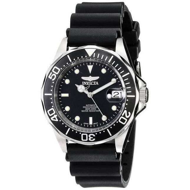 Invicta Pro Diver 200M Automatic Black Rubber INV9110/9110 Men's Watch