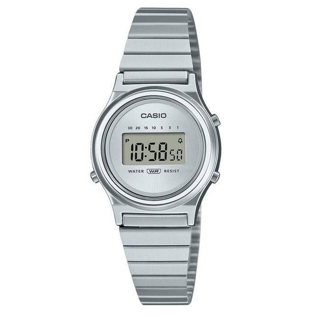 Casio Vintage Digital Stainless Steel Silver Dial Quartz LA700WE-7A Women's Watch