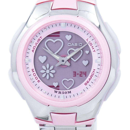 Casio Poptone World Time Analog Digital LCF-10D-4AV LCF10D-4AV Women's Watch