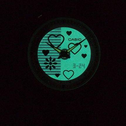 Casio Poptone World Time Analog Digital LCF-10D-4AV LCF10D-4AV Women's Watch