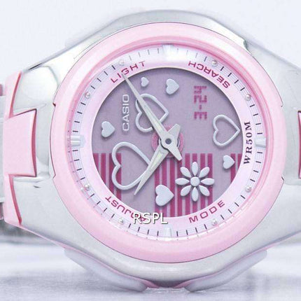 Casio Poptone World Time Analog Digital LCF-10D-4AV LCF10D-4AV Women's Watch