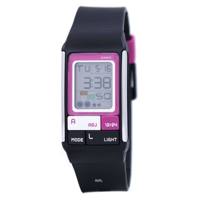 Casio Digital Quartz Dual Time Alarm LDF-52-1ADR LDF-52-1A Womens Watch
