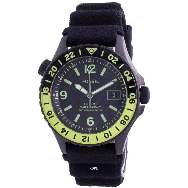 Fossil FB-GMT Curator Titanium Limited Edition Quartz LE1107 200M Mens Watch