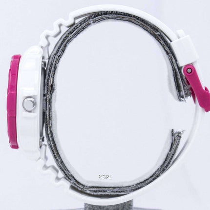 Casio Analog Hot Pink White Dial LRW-200H-4BVDF LRW-200H-4BV Womens Watch