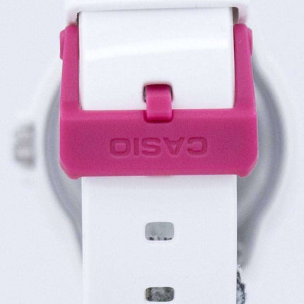 Casio Analog Hot Pink White Dial LRW-200H-4BVDF LRW-200H-4BV Womens Watch