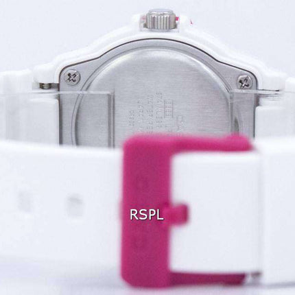 Casio Analog Hot Pink White Dial LRW-200H-4BVDF LRW-200H-4BV Womens Watch