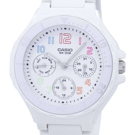Casio Analogue White Resin Strap LRW-250H-7BVDF LRW-250H-7BV Ladies Watch