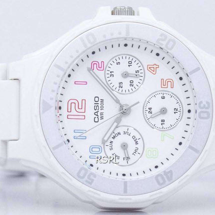Casio Analogue White Resin Strap LRW-250H-7BVDF LRW-250H-7BV Ladies Watch