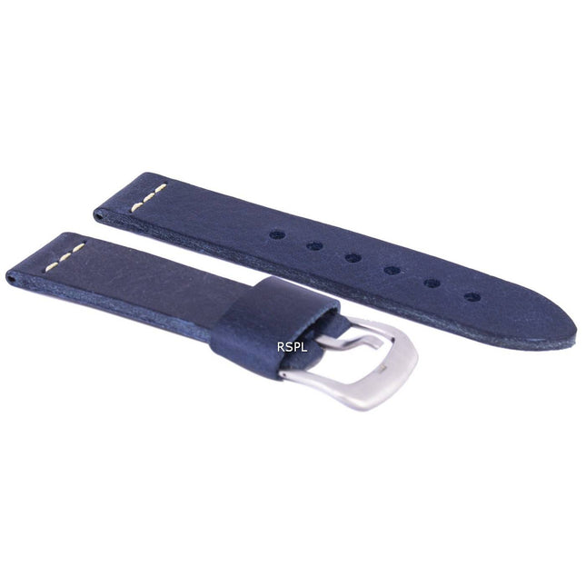 Blue Ratio Brand Leather Watch Strap 22mm
